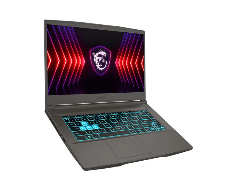 MSI Thin A15 B7VE-071XES AMD Ryzen™ 5 7535HS Laptop 39.6 cm (15.6") Full HD 16 GB DDR5-SDRAM 512 GB SSD NVIDIA GeForce RTX 4050 Wi-Fi 6E (802.11ax) FreeDOS Grey